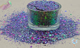 TRULY WISH To BE Color Shift holographic glitter Fun Loose Glitter for Nail art Hair Face Tumblers Craft supply Resin supply Freshie Glitter
