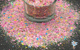 BIRTHDAY CAKE Glow in the dark glitter mix Fun Loose Glitter for Nail art Hair Face Body Tumblers Craft supply Resin supply Freshie Glitter