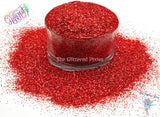 INFERNO .4MM Red Holographic super sparkly glitter Fun Loose Glitter for Nail art Hair Face Tumblers Craft & Resin supply Freshie Glitter
