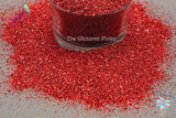 INFERNO .4MM Red Holographic super sparkly glitter Fun Loose Glitter for Nail art Hair Face Tumblers Craft & Resin supply Freshie Glitter