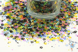 TIPTOE THRu the TULIPS 4mm hollow flower glitter mix Fun Loose Glitter for Nail Hair Face Body Tumbler Craft & Resin supply Freshie Glitter