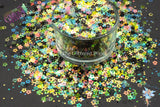 TIPTOE THRu the TULIPS 4mm hollow flower glitter mix Fun Loose Glitter for Nail Hair Face Body Tumbler Craft & Resin supply Freshie Glitter