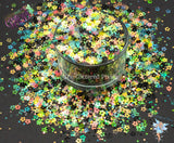 TIPTOE THRu the TULIPS 4mm hollow flower glitter mix Fun Loose Glitter for Nail Hair Face Body Tumbler Craft & Resin supply Freshie Glitter