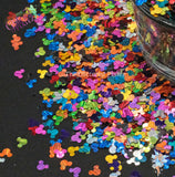 U Don't KNOW, UFO…MICKEY head mix - holo fx glitter mix Loose Glitter for Nail Face Fun Body Tumblers Craft & Resin supply Freshie Glitter