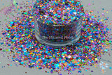 KILLER KLOWNS dotties glitter mix Fun 80's inspired Loose Glitter for Nail art Hair Face Tumbler Craft supply Resin supply Freshie Glitter