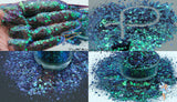 POW POW PAOLA holo Fx chunky glitter mix Fun Loose for Nail art Hair Face Body Tumblers Craft supply Resin supply Freshie Glitter