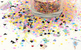 IT’S SO RETRO - glow in the dark glitter mix Fun 80's Inspired cute Glitter for Nail art Hair Face Tumblers Craft, Resin & freshie supply