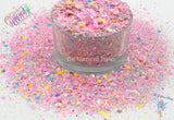 BIRTHDAY CAKE Glow in the dark glitter mix Fun Loose Glitter for Nail art Hair Face Body Tumblers Craft supply Resin supply Freshie Glitter