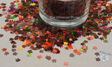 CHOCOLATE HOLO BUNNY head shape Glitter Super Cute Loose Glitter for Nail art Hair Face Body Tumblers Craft & Resin supply Freshie Glitter