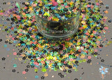 TIPTOE THRu the TULIPS 4mm hollow flower glitter mix Fun Loose Glitter for Nail Hair Face Body Tumbler Craft & Resin supply Freshie Glitter