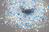 SILVERY MOON -Glitter Mix Super cute Super Fun Loose Glitter for Nail art Hair Face Body Tumblers Craft supply Resin supply Freshie Glitter
