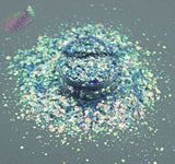 BEACH TIME- Blue Glitter mix Loose glitter for nail art, face, body, hair, tumblers, craft supply, resin supply, freshie glitter