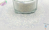 ALEXANDRIA .4mm Iridescent glitter Sparkly Fun Loose Glitter for Nail art Hair Face Body Tumbler Craft supply Resin supply Freshie Glitter