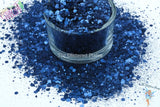 INKY ABYSS dark blue semi matte Glitter Mix Fun Loose Glitter for Nail art Hair Face Body Tumblers Craft supply Resin supply Freshie Glitter
