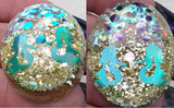 Mermaid Shape Glitter 13mm - Ocean Tide ( holographic )
