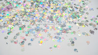 POTION BOTTLE 6mm Silver holographic Glitter HALLOWEEN Glitter shape