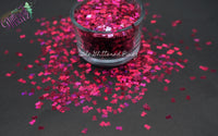 SKULL & CROSS BONEs IT’s Pink holo 3mm shape Glitter- Pixie Shapes