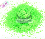 Grannylicious - Matte Neon green glitter mix - Neon Brights Collection