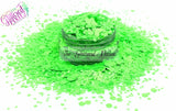 Grannylicious - Matte Neon green glitter mix - Neon Brights Collection