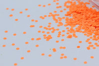 ORANGE POP - Matte Neon Orange 1 mm hexagon
