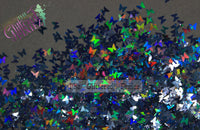 Midnight Holographic 3mm Butterfly Glitter -Back to Nature
