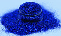 Pixie Dust (Fine Glitter powder): Color- Sapphire Sparks Glitter