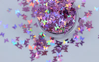 Butterfly Utopia Collection: Punkie Holographic 3mm butterfly glitter.