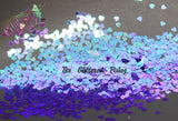 Storm Cloud 3mm heart glitter Optical Illusion(Color Shifting) shape glitter