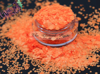 ORANGE POP - Matte Neon Orange glitter MIX!