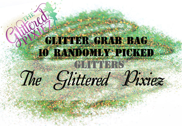 The Glittered Pixiez Glitter Grab Bag! 10 random glitters or glitter Mixes