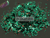 Crushed Bloodstone shard Glitter mix- Crushed Gems Collection