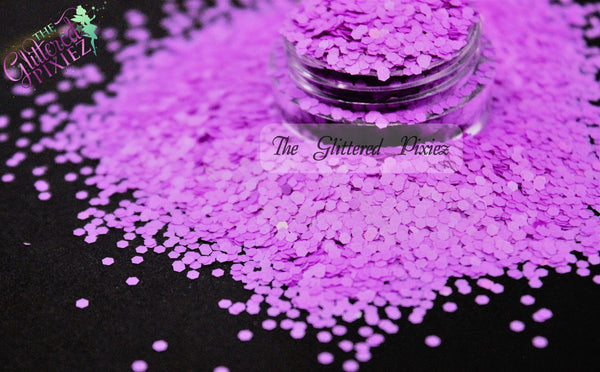 SPUNKS - Neon Purple! 1.5 mm hexagon glitter
