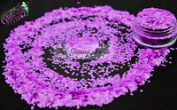 SPUNKS - Neon Purple! 1.5 mm hexagon glitter
