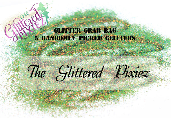 The Glittered Pixiez Glitter Grab Bag!! 5 random glitters or glitter Mixes