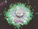 Pixie Tears 3mm Iridescent heart glitter - Pixie Shapes Collection