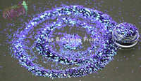STORM CLOUD 1mm hex Glitter- Optical Illusion: (Color Shifting glitter)