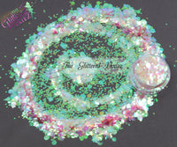 Puff scale glitter mix - Mermaid / Dragon scales collection