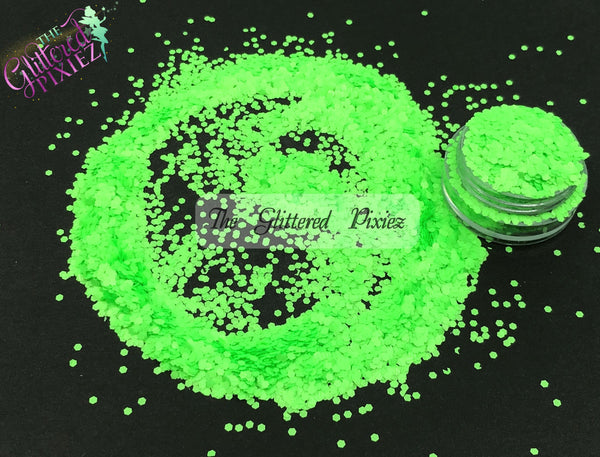 GRANNYLICIOUS - Matte Neon Green! (see note below!) 1.5 mm hexagon