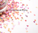CURVED HEART glitter in Holographic Puppet - Pixie Shapes!