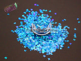 SKY’S THE LIMIT- blue holographic 3mm butterfly glitter- Back to Nature