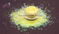 PINEAPPLE RUM  -Ring (hollow dot) glitter mix - SUMMER FANTASY COLLECTION