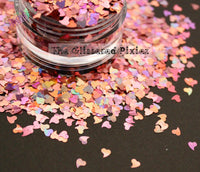 CURVED HEART glitter in Holographic Puppet - Pixie Shapes!