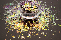 TERESA (color shifting glitter)  Round Glitter mix- Mermaid Dotties-