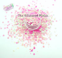 PRETTY LIL PETUNIA 4mm hollow flower glitter - Back To Nature Collection