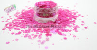 PRETTY LIL PETUNIA 4mm hollow flower glitter - Back To Nature Collection