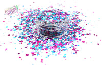BERRY BLAST  holographic glitter mix - Majestic mixes Collection