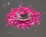 THE DIVINE MISS RASPBERRY Butterfly shape Glitter- BACK TO NATURE collection -