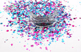 BERRY BLAST  holographic glitter mix - Majestic mixes Collection