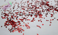 PLASMIC RAIN red holographic 3mm drop shape Glitter- Pixie Shapes