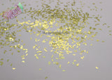 GOLD holographic  effects MOON shape Glitter- Pixie Shapes